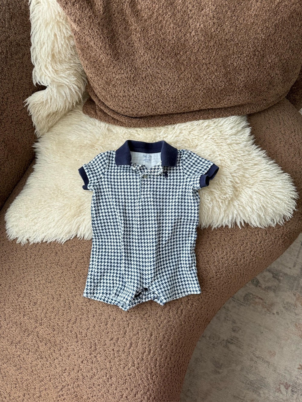Ralph Lauren Houndstooth Printed One Piece